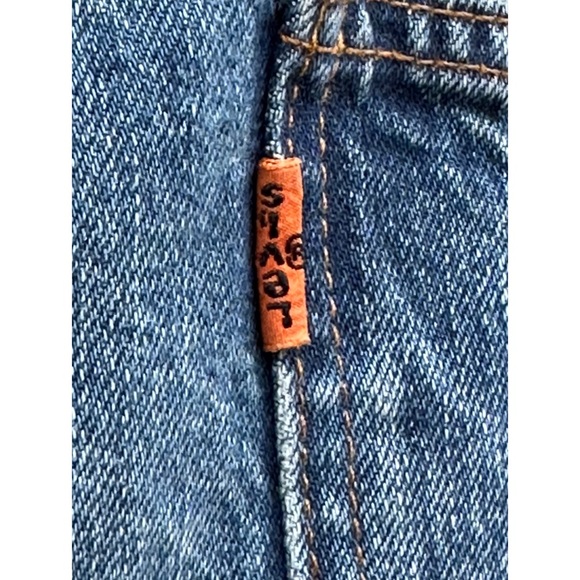 Levi’s 505C Orange Tab Remastered Tie Dye Patchwork Distressed Denim Shorts W42 - Picture 9 of 11